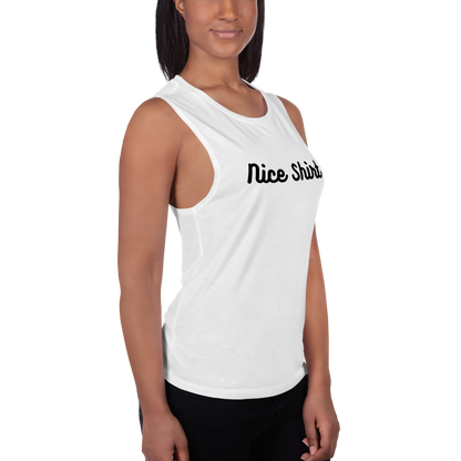 "Nice shirt" sleeveless T-shirt